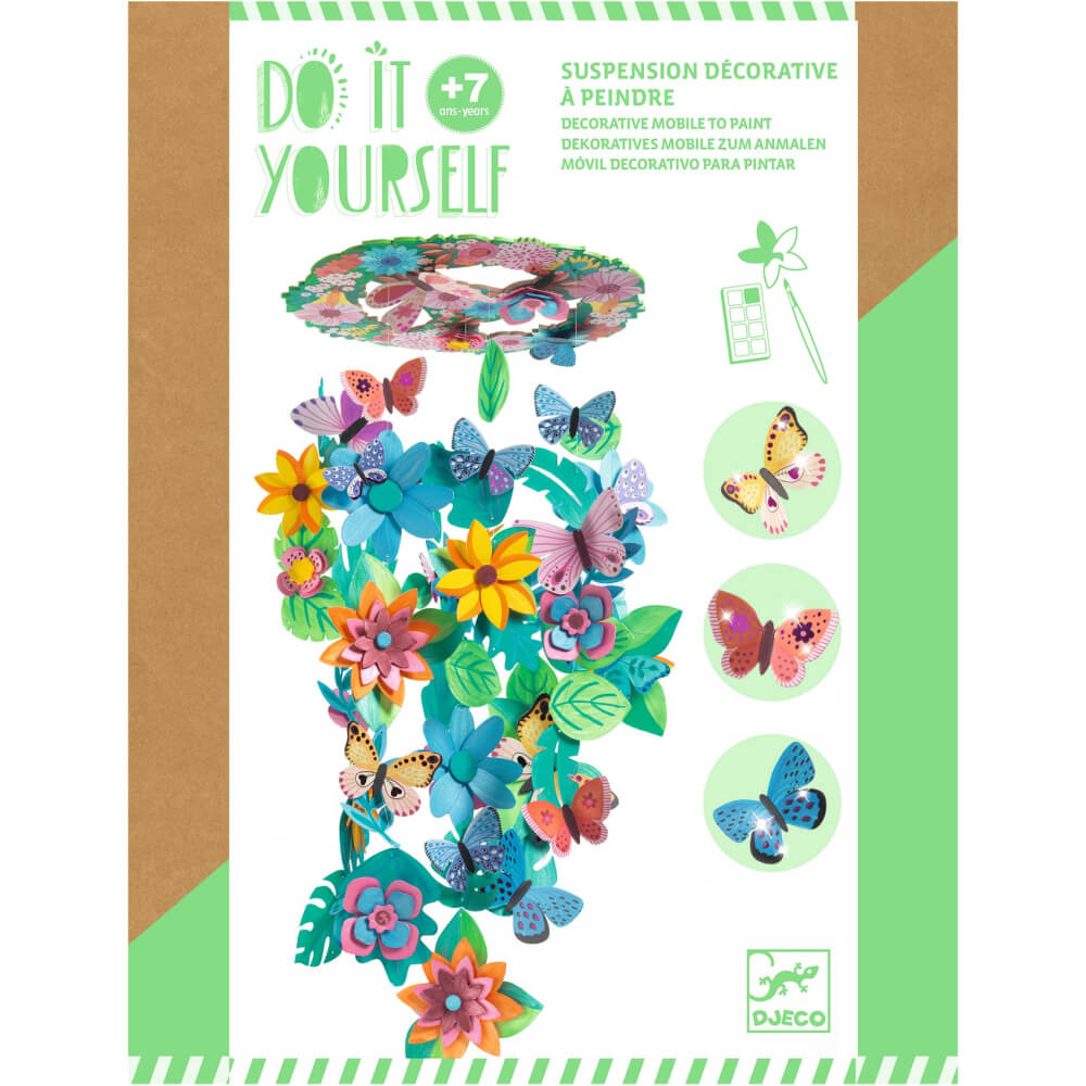 DJECO DIY mobil závesný - maľovanie (gvašové farby) a skladanie