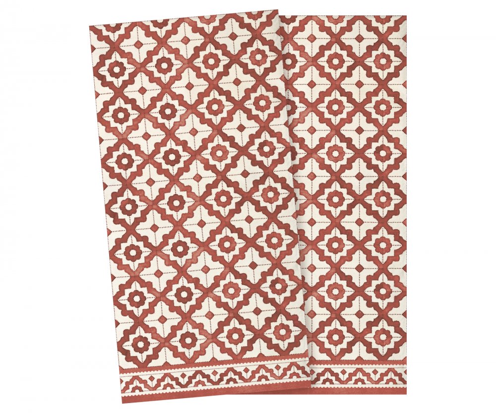 Papírové ubrousky malé Mosaic red