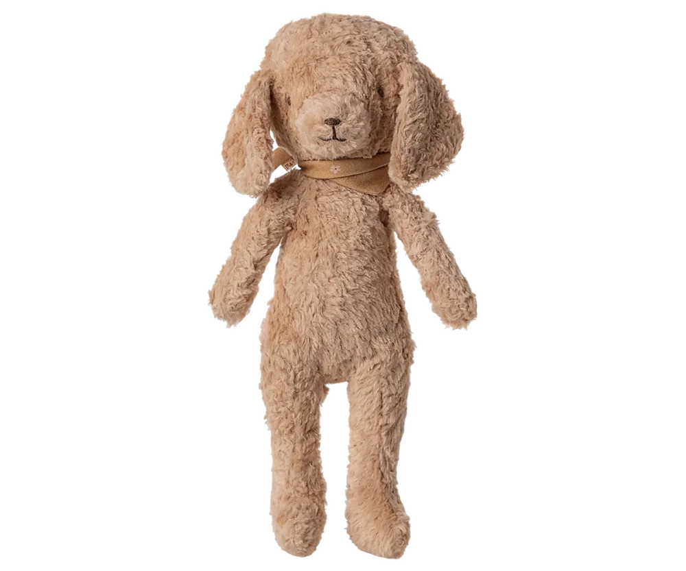 Pudel, vintage plyšový pes - Dusty powder Maileg