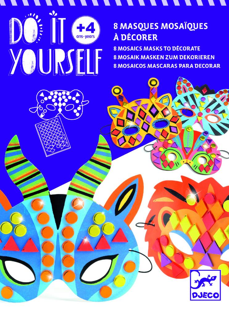 DJECO DIY (Urob si sám) Masky – Zvieratá z džungle