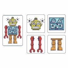 Roboter: ein kooperatives Memory-Kartenspiel