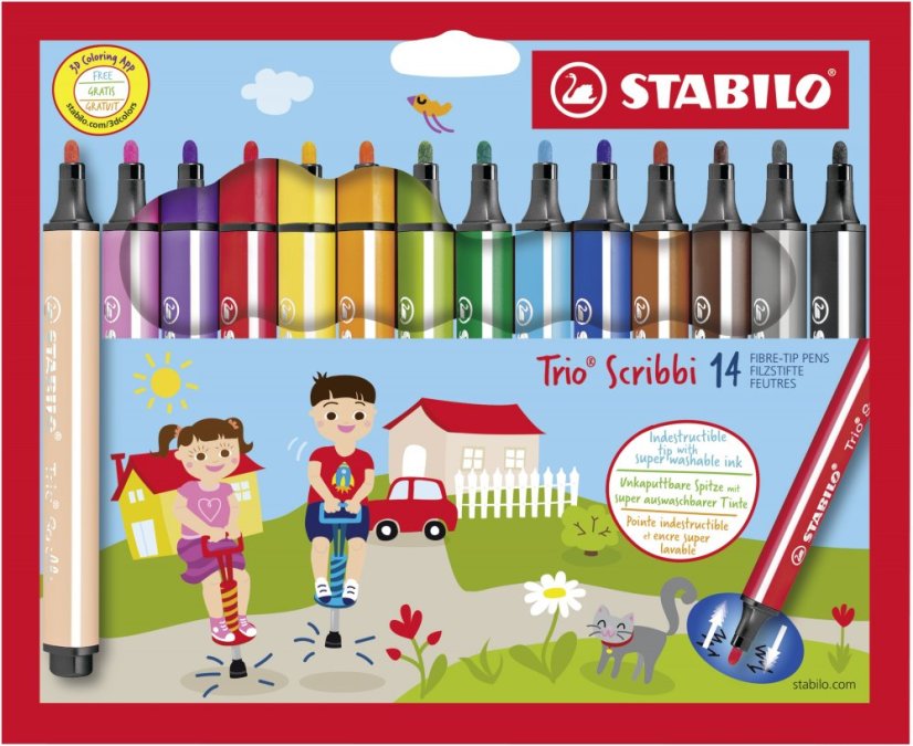 Fixy STABILO Trio Scribbi 14 ks