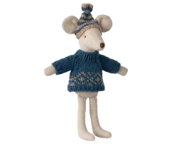 Oblečení Pletený svetr a čepice, táta myš Maileg