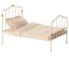 Kovová vintage posteľ off white Maileg