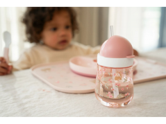 Little Dutch Hrnek s brčkem 300 ml 9m+ Fairy Garden