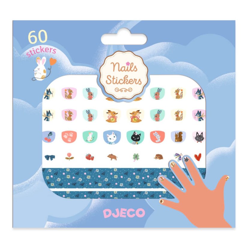 Nagelsticker verschiedener Art von Djeco