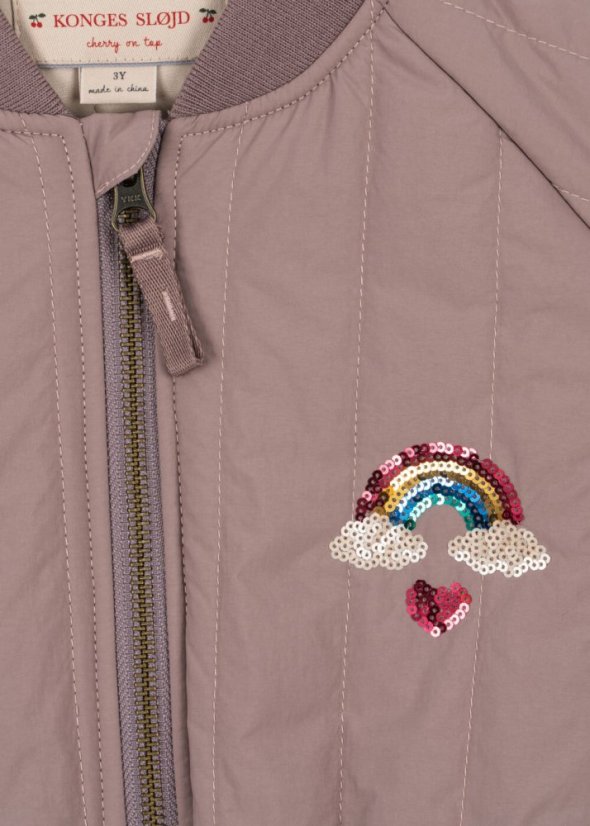 Detská bunda bomber Twilight mauve rôzne veľkosti - Veľkosť: 104 / 4 roky
