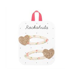 Sponky clic - clacs Tiny Blossom Glitter Heart