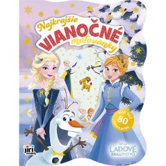 Nejkrásnější vánoční omalovánky se samolepkami Ledové království