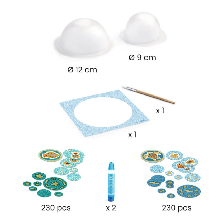 DIY Vytvor si sám 2 papierové misky V mori