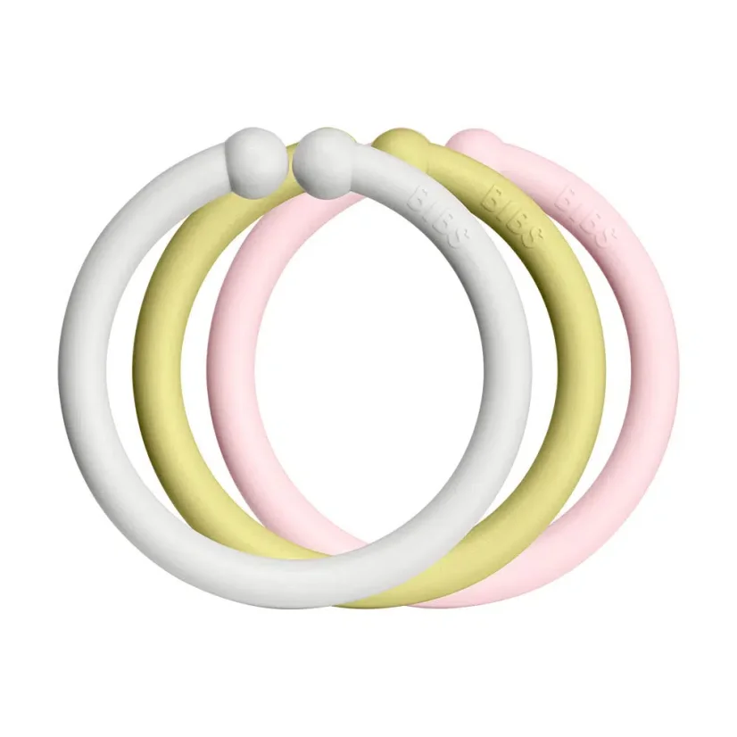 BIBS Loops Ringe 12 Stück Dunst-Wiese-Blüte