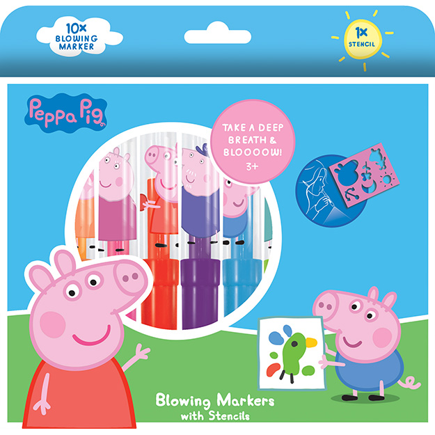 Foukací fixy 10 + 1 Peppa