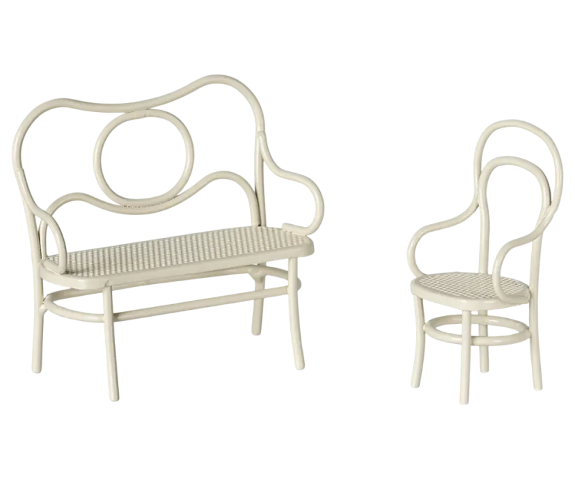 Café set pre myšky - Off white
