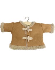 Beiger Mantel für Puppen