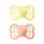BIBS Supreme Naturkautschuk-Schnuller 2 Stück – Größe 1 verschiedene Typen - BIBS Supreme-Schnuller: vanilla/peach