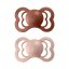 BIBS Supreme Naturkautschuk-Schnuller 2 Stück – Größe 1 verschiedene Typen - BIBS Supreme-Schnuller: vanilla/peach