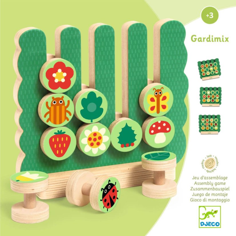 Gardimix: dřevěná edukační hra
