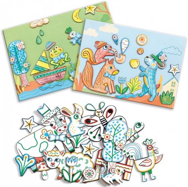 Erschaffe eine Tierwelt – Collage