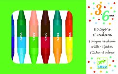 Doppelseitige Buntstifte 8 Stück, 16 Farben