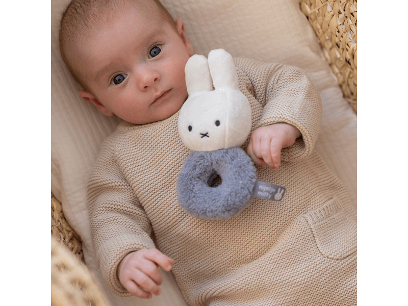 Hasenrassel Miffy flauschig blau