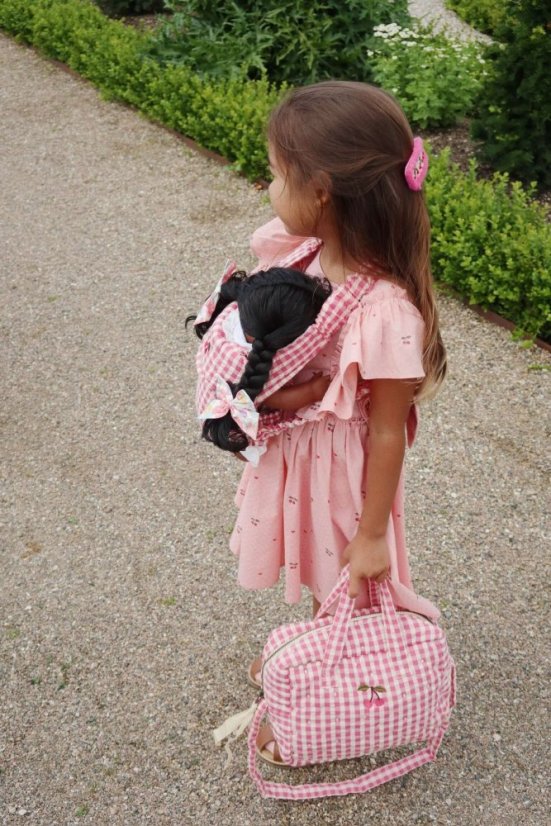 Kinderwagentasche für Puppen Bubblegum check
