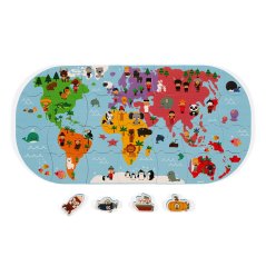 Puzzle Weltkarte ins Wasser 28 Teile