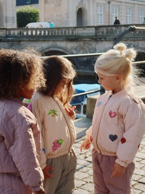 Detská bunda bomber Cameo srdiečka rôzne veľkosti