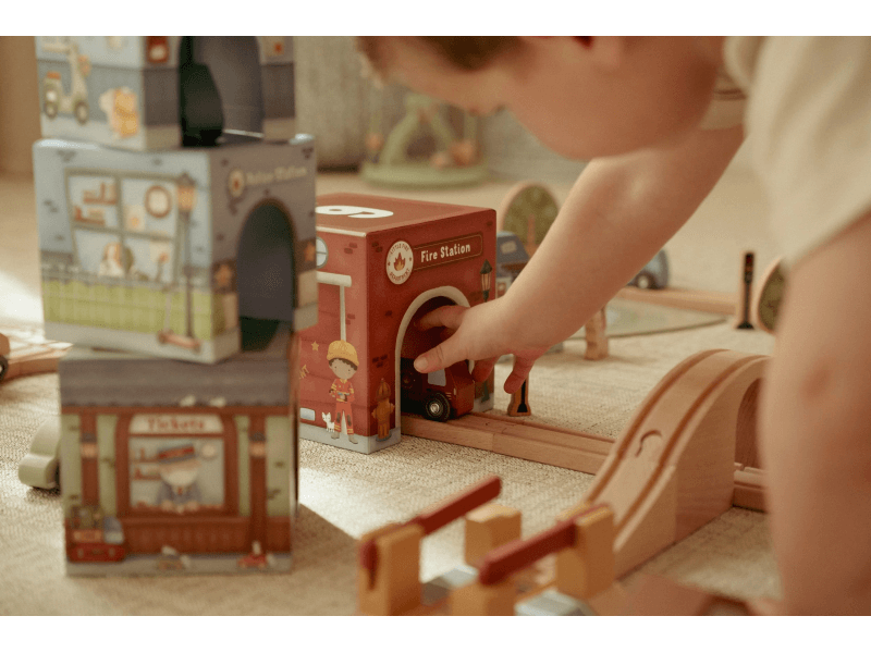 Little Dutch Kostky stohovací s autíčky