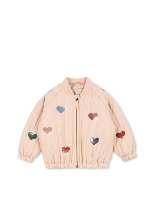 Detská bunda bomber Cameo srdiečka rôzne veľkosti
