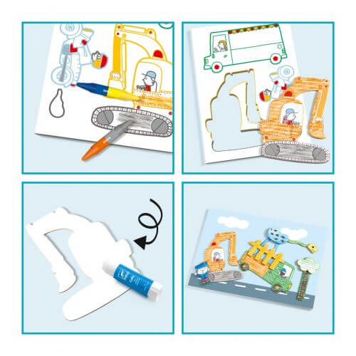 Erschaffen Sie eine Welt der Transportmittel – eine Collage