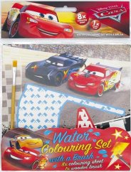 Vodové omaľovánky so štetcom CARS 3