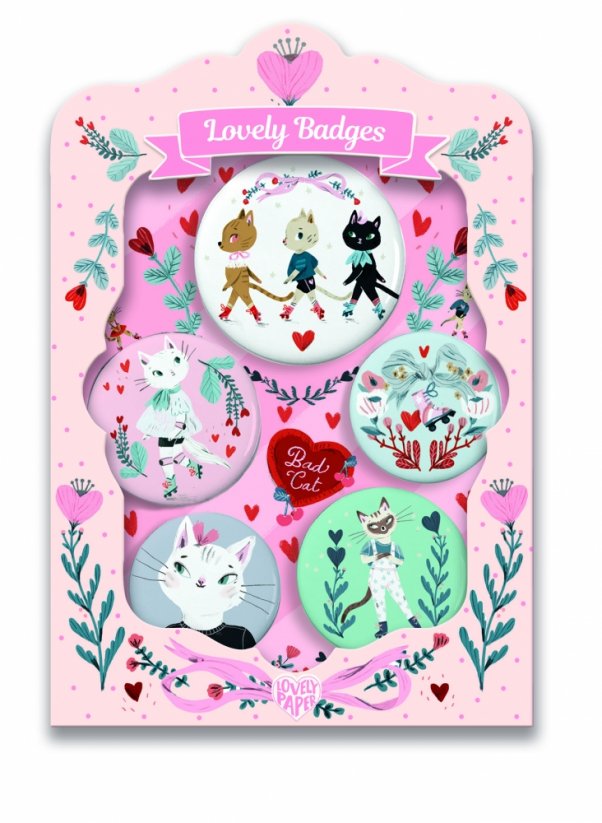 Lovely badges - Odznaky - Kočky