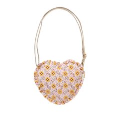 Kabelka Cottage Floral Ruffle Heart