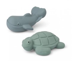 Hračky do vody Ned Peppermint/whale blue mix