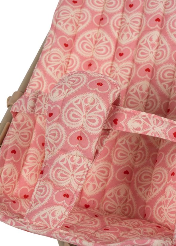 Kočárek pro panenky Lacy pink