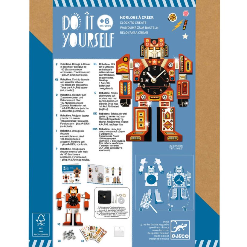 DIY-Vytvor si sám hodiny Robot