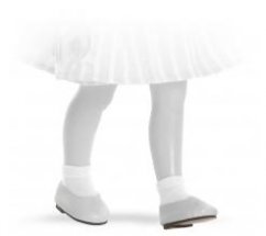 Schuhe für Puppen 32 cm - Niedrig weiß