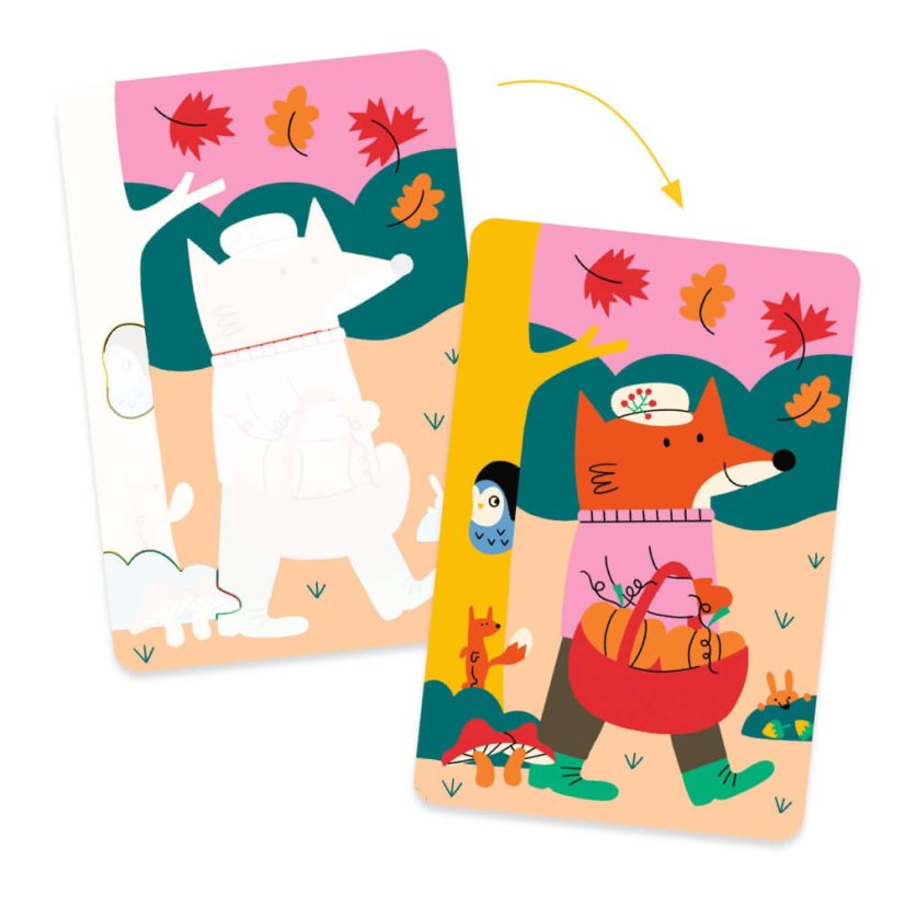 4 roční období magické vybarvování vodou