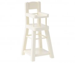 Jídelní židle vysoká mikro bíla Maileg