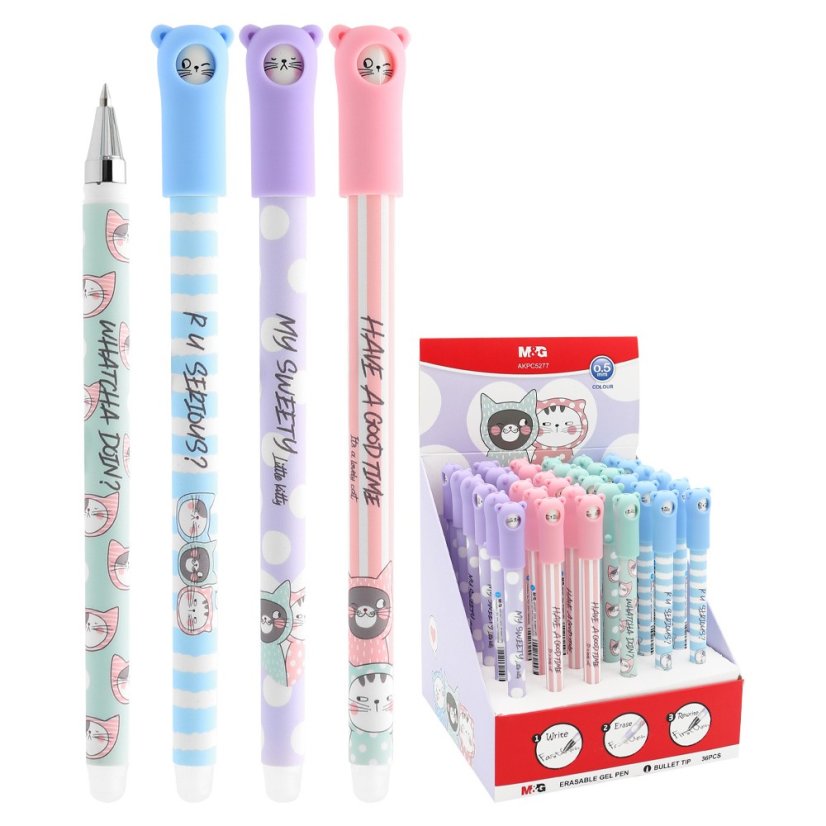 Gummistift Katzen, zufällige Auswahl