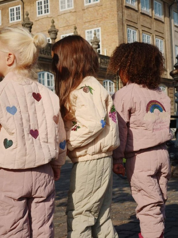 Detská bunda bomber Cameo srdiečka rôzne veľkosti
