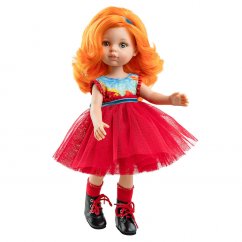 Oblečenie pre bábiky 32 cm - Červené šaty pre Susanne
