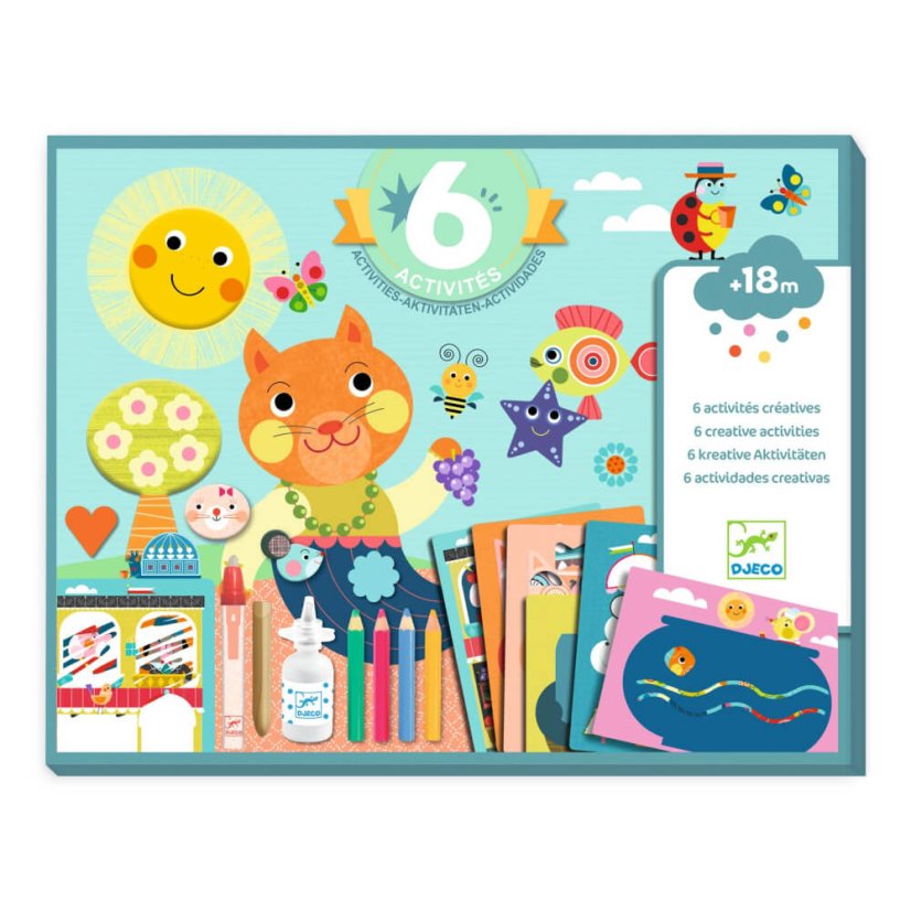 Velká kreativní sada 6 aktivit: Kočka a její přátelé
