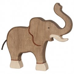 Elefant - erhobener Rüssel