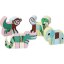 Drevené magnetické puzzle zvieratka Jungle