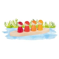Figuren in einem Boot