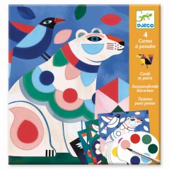 Fantastické zvířata: Malování karet s vodovými barvami