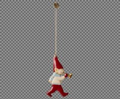 Weihnachtliche Metalldekoration Pixy Pfeife/Löffel