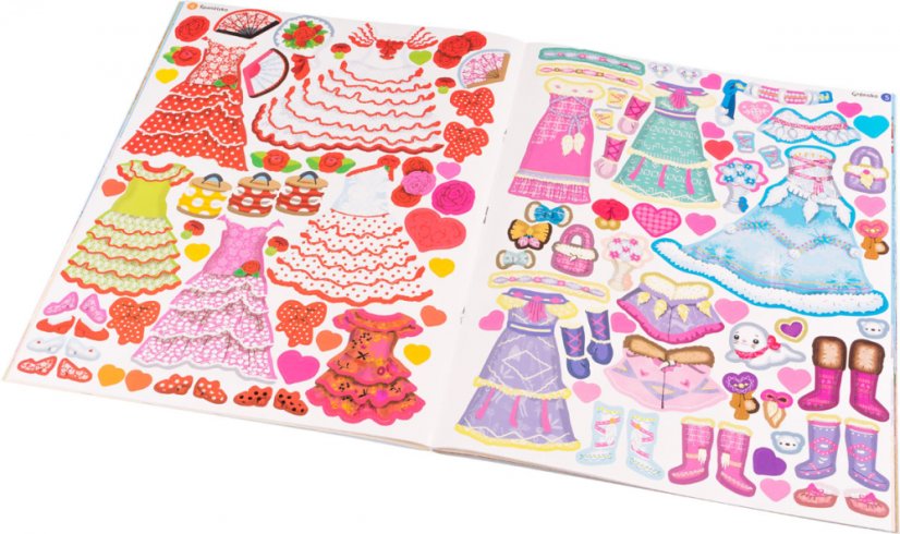 Šaty pro NEVĚSTY - Kniha samolepek