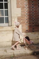 Kočík pre bábiky Lacy pink